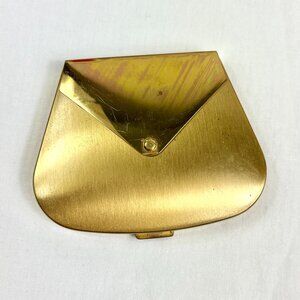 Vintage Volupte Compact Gold Tone Purse Shaped Broken Mirror